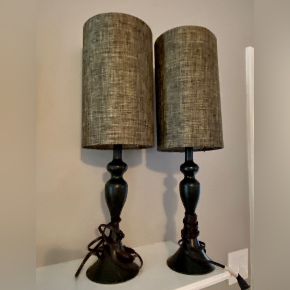 Set of Brown Table Lanps